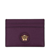 Versace Purple Leather Cardholder