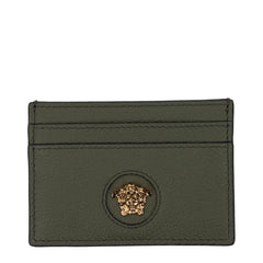 Versace Green Leather Cardholder