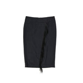 Brunello Cucinelli Gray Virgin Wool Long Skirt