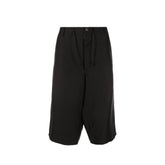 Maison Margiela Black Linen Bermuda Shorts