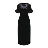 Fendi Black Viscose Cocktail Dress