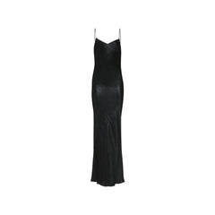 Saint Laurent Black Acetate Casual Dress