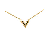 Louis Vuitton Gold Metal Necklace
