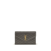 Saint Laurent Black Calf Leather Bos Taurus Wallet