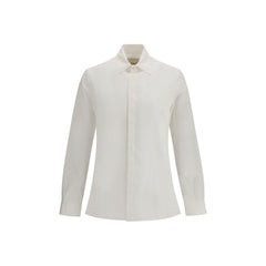 Valentino White Cotton Dress Shirt