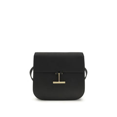 Tom Ford Black Calf Leather Bos Taurus Shoulder Bag