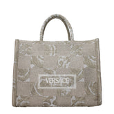 Versace Beige Fabric Handbag