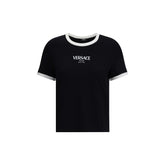 Versace Black Viscose T-Shirt