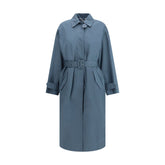Fendi Light Blue Cotton Coat