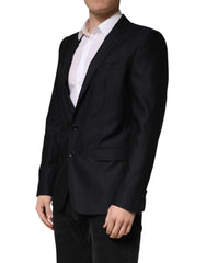 Dolce & Gabbana Blue MARTINI Single Breasted Jacket Blazer