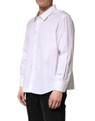 Dolce & Gabbana White SARTORIA Cotton Collared Dress Shirt