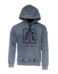 Dolce & Gabbana Blue Cotton Logo Hooded Sweatshirt Sweater