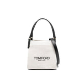 Tom Ford Beige Canvas Tote Bag