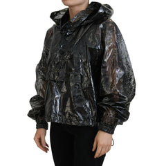 Dolce & Gabbana Black Nylon Rain Coat