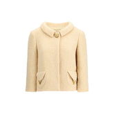 Valentino Beige Fleece Wool Coat