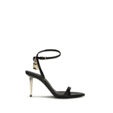 Tom Ford Black Goatskin Stiletto Heel Sandals