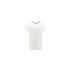 Brunello Cucinelli White Elastane T-Shirt