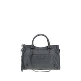 Balenciaga Gray Calf Leather Bos Taurus Shoulder Bag
