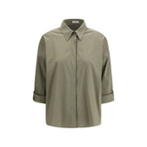 Brunello Cucinelli Bicolor Cotton Dress Shirt