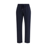 Brunello Cucinelli Blue Cotton Joggers (Workout Pants)