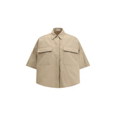 Brunello Cucinelli Beige Cotton Shortsleeve Shirt