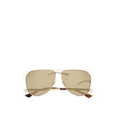 Saint Laurent Gold Metal Sunglasses