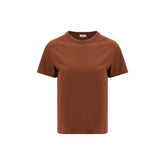 Brunello Cucinelli Brown Cotton T-Shirt