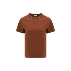 Brunello Cucinelli Brown Cotton T-Shirt