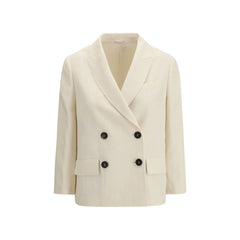 Brunello Cucinelli Beige Viscose Jacket