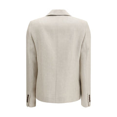 Brunello Cucinelli Beige Linen Blazer