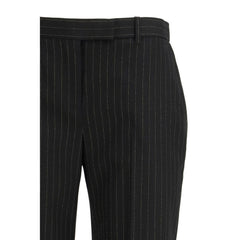 Alexander McQueen Black Wool Dress Pants