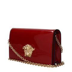 Versace Red Leather Clutch Bag