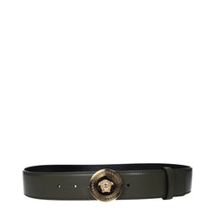Versace Green Leather Regular Belt