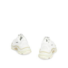 Balenciaga White Calfskin Chunky Sneakers