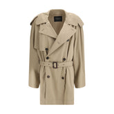 Balenciaga Beige Cotton Trench Coat