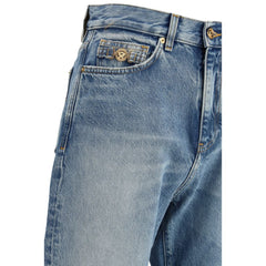 Versace Blue Cotton Jeans Denim