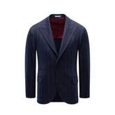 Brunello Cucinelli Blue Virgin Wool Blazer