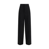 Balenciaga Black Cotton Dress Pants