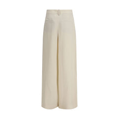 Brunello Cucinelli Beige Viscose Casual Pants