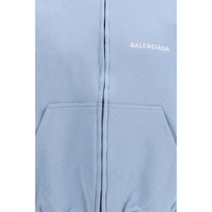 Balenciaga Blue Cotton Sweatshirt