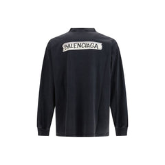 Balenciaga Black Cotton Sweatshirt