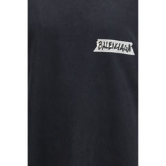 Balenciaga Black Cotton Sweatshirt