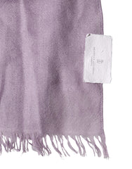 Brunello Cucinelli Purple Cashmere Silk Fringe Wrap 200cm x 95cm Scarf
