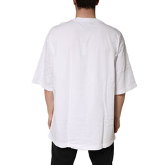 Dolce & Gabbana White Cotton Crewneck Short Sleeve T-Shirt