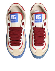 Dolce & Gabbana DG Multicolor Leather Low Top Sneakers Shoes