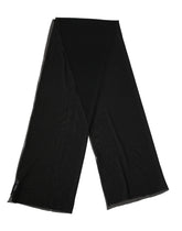 Dolce & Gabbana Black Silk Neck Wrap Shawl Stole 200cm x 64cm Scarf