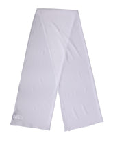 Dolce & Gabbana White Silk Neck Wrap Shawl Stole 200cm x 64cm Scarf