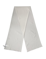 Dolce & Gabbana Off White Silk Neck Wrap Shawl Stole 200cm x 64cm Scarf