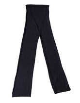 Dolce & Gabbana Blue Wool Knitted Shawl Neck Wrap 200cm x 25cm Scarf