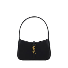 Saint Laurent Black Calf Leather Bos Taurus Shoulder Bag